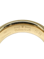 Laden Sie das Bild in den Galerie-Viewer, Wellendorff Ring 750er Gelbgold mit Diamanten kaltemaille
