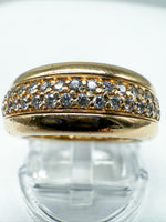 Laden Sie das Bild in den Galerie-Viewer, 750er Gelbgold Bucherer Ring mit Diamanten
