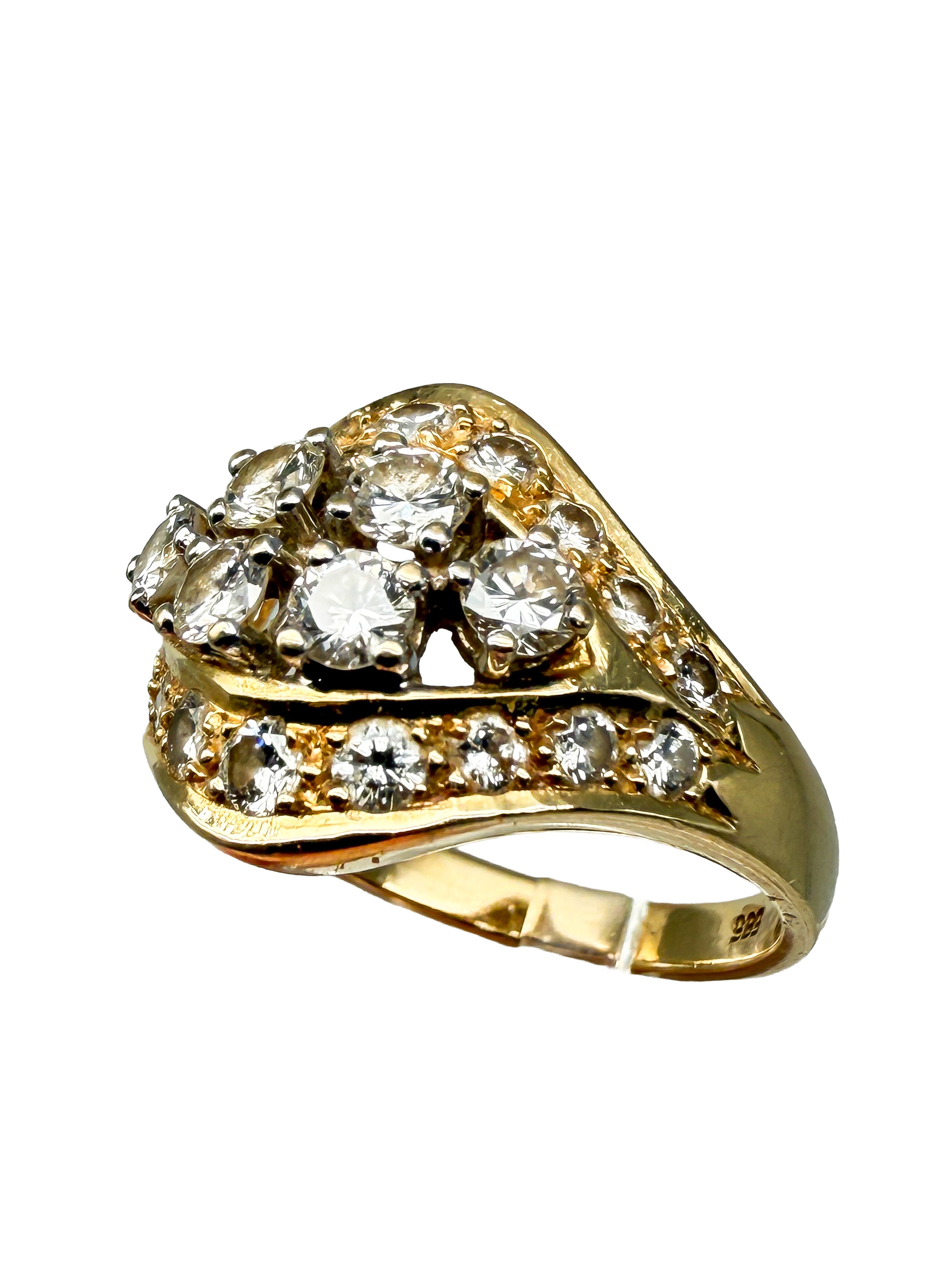 Ring 585er Gelbgold mit Diamanten