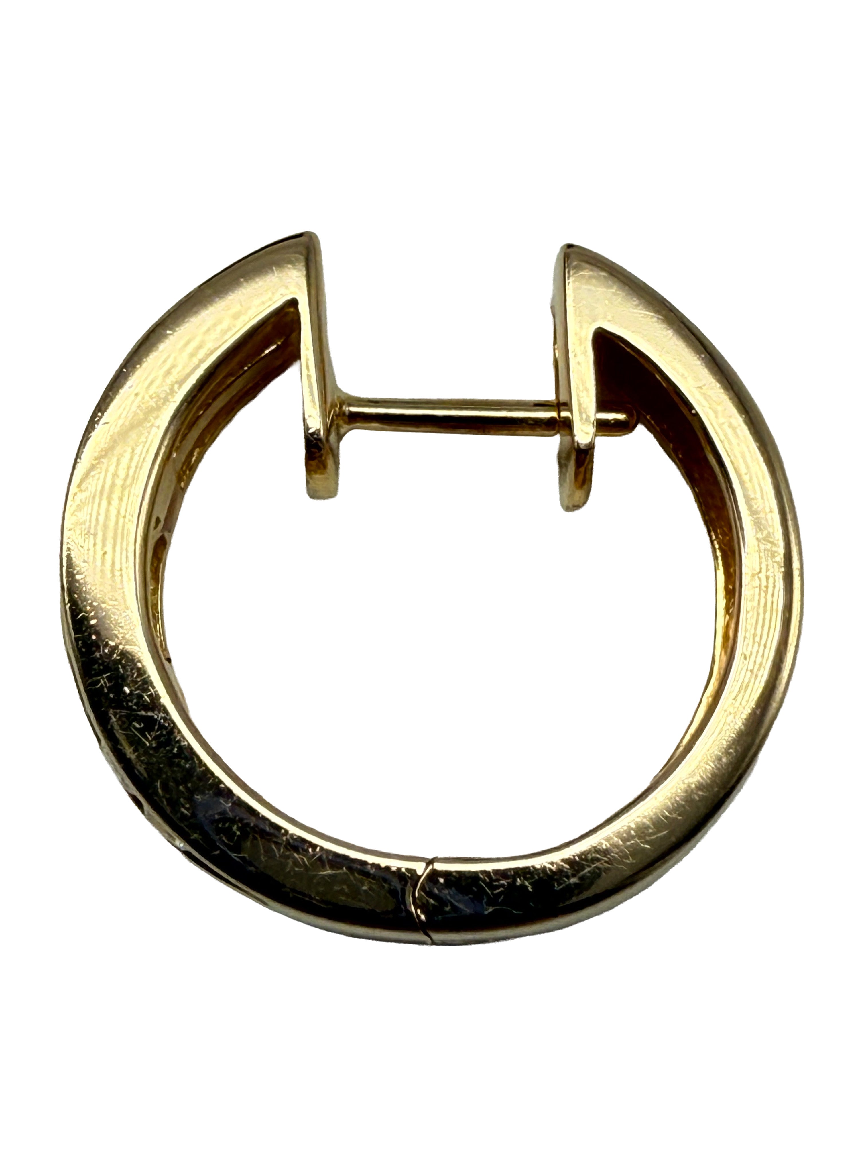 750er Gelbgold Ohrringe mit Diamanten