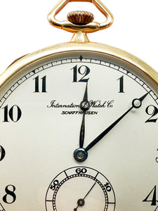 IWC Taschenuhr, Gelbgold 14K, 1927-30
