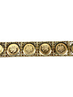 Laden Sie das Bild in den Galerie-Viewer, 585er Gelbgold Armband mit mexikanischen 900er Gelbgold Münzen
