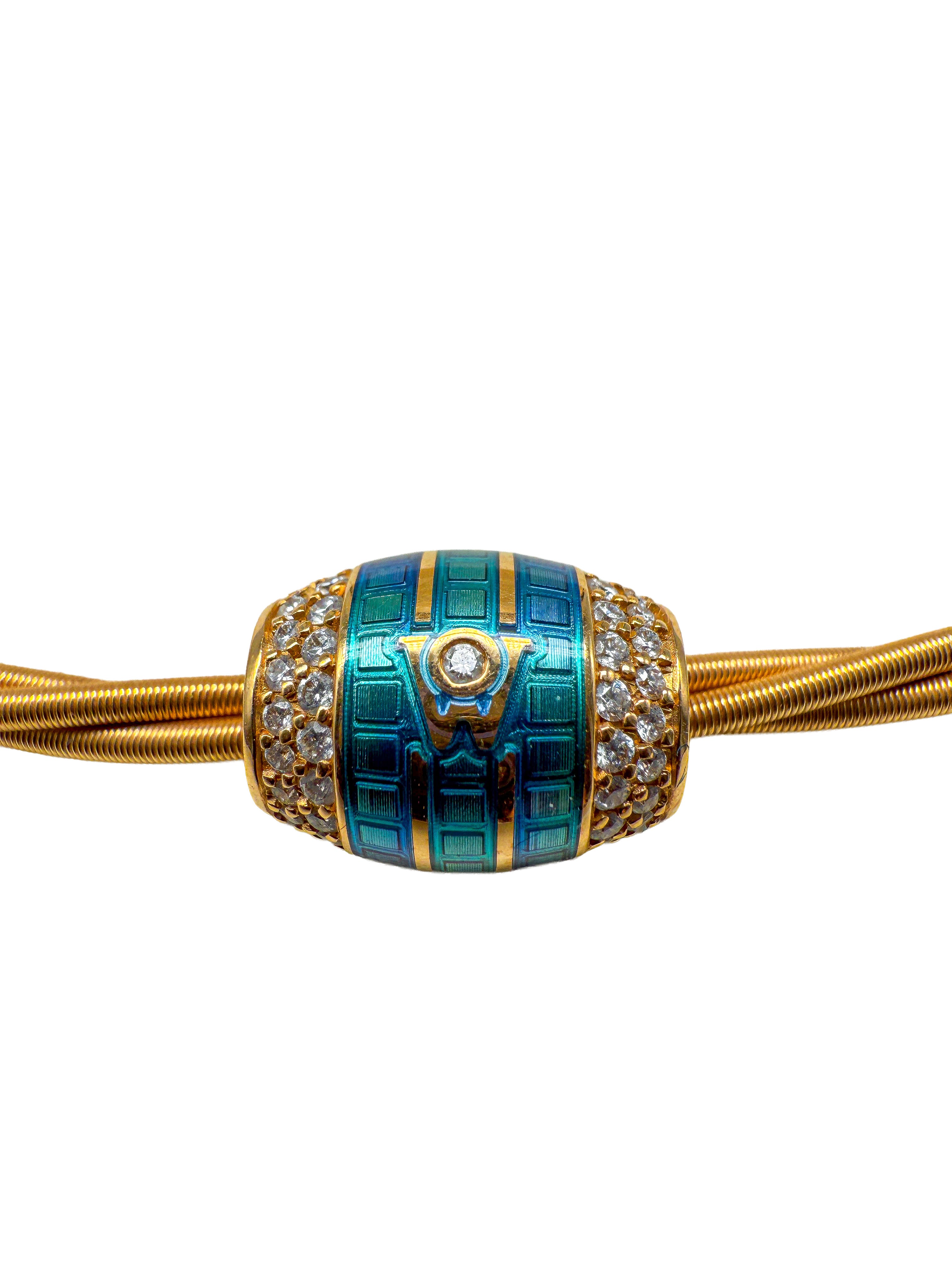Wellendorff 750er Gelbgold Anhänger und Ronde