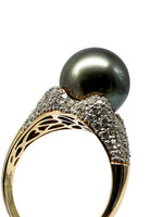 Laden Sie das Bild in den Galerie-Viewer, 585er Gelbgold Ring mit Tahitiperlen
