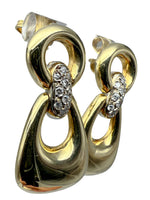 Laden Sie das Bild in den Galerie-Viewer, 750er Gelbgold Ohrringe mit Diamanten
