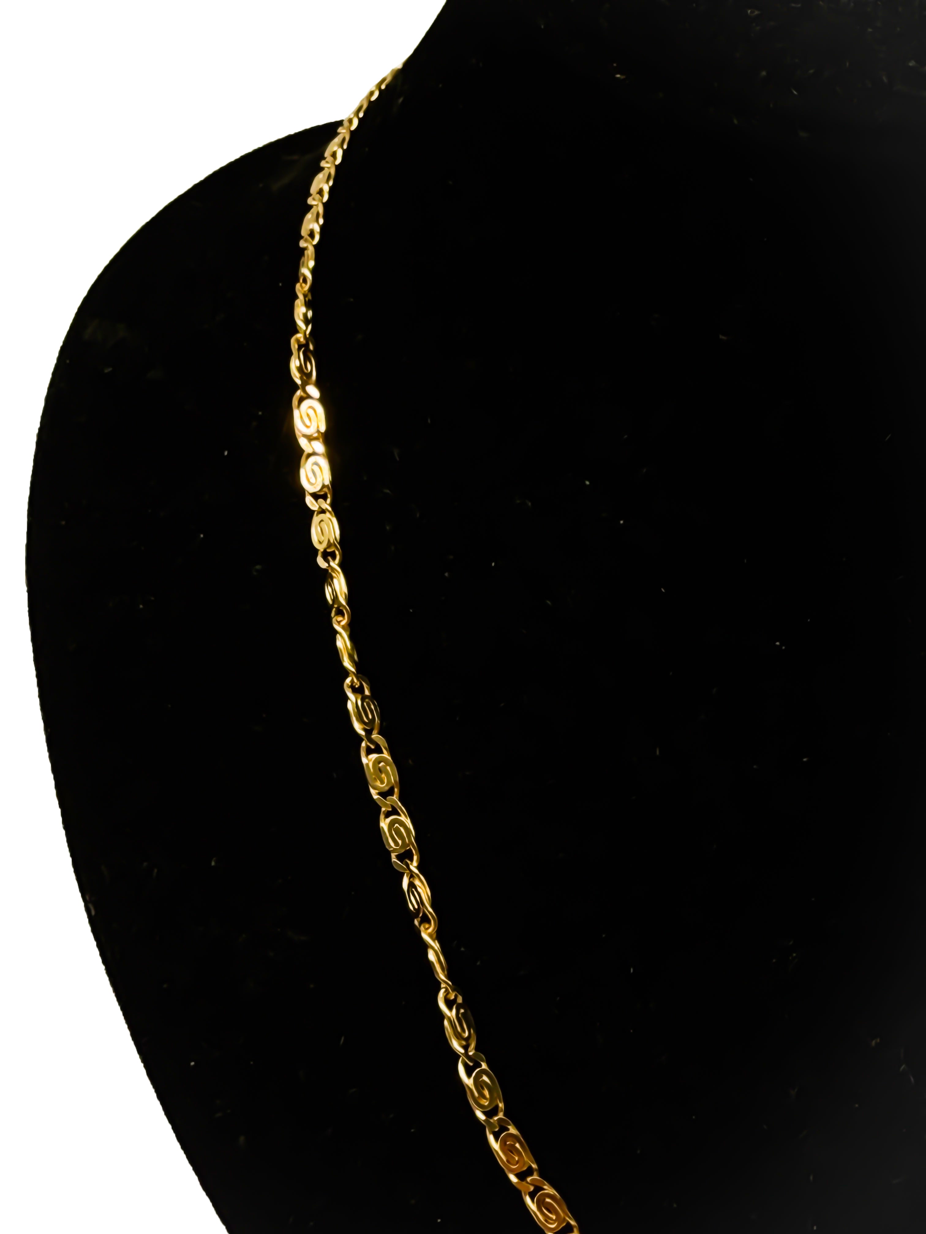 Halskette "S"-Ornamente, 585er Gelbgold