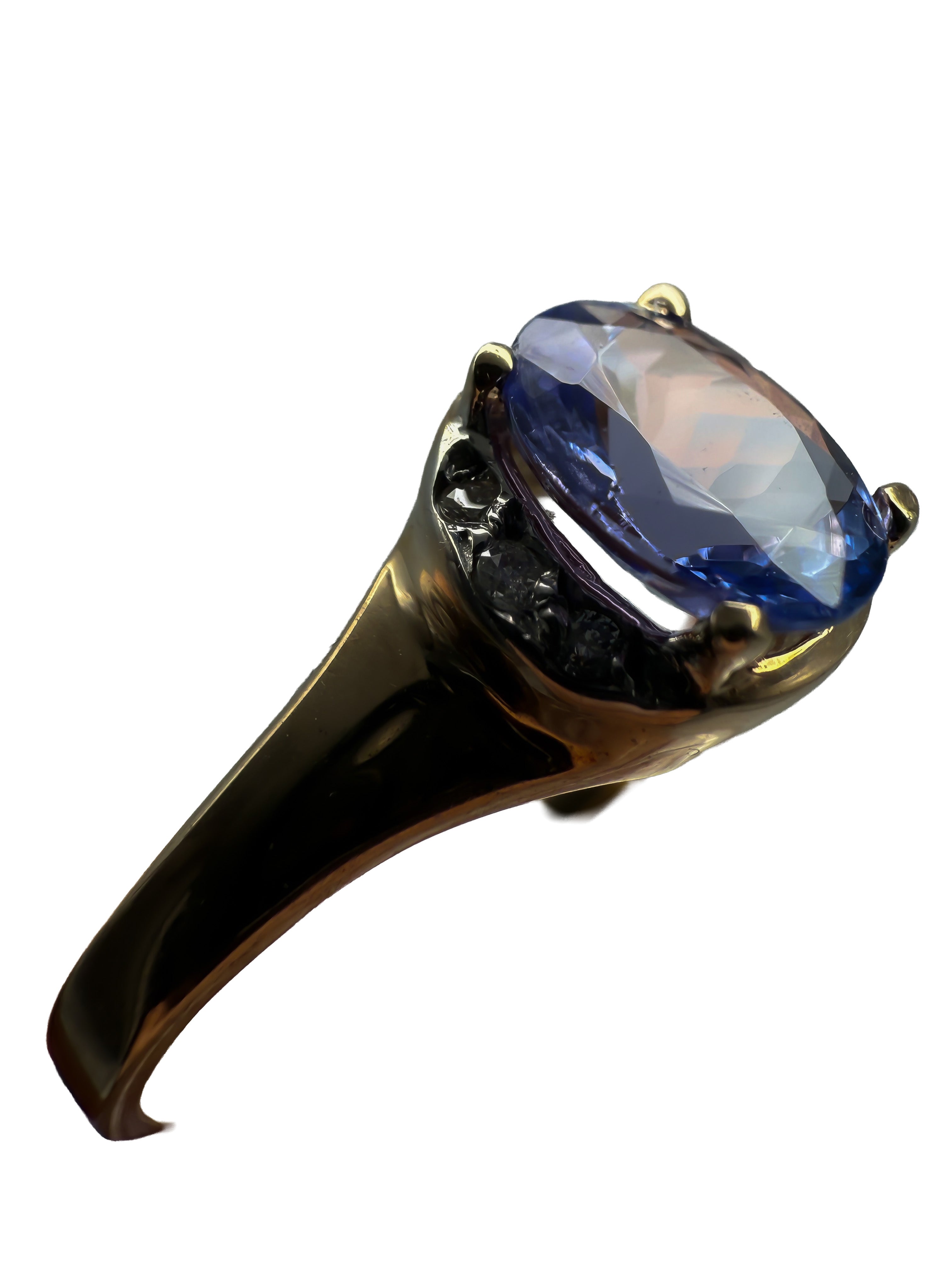 Ring 375er Gelbgold mit Tanzanit