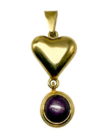 Laden Sie das Bild in den Galerie-Viewer, 750er Gelbgold Anhänger mit Amethyst
