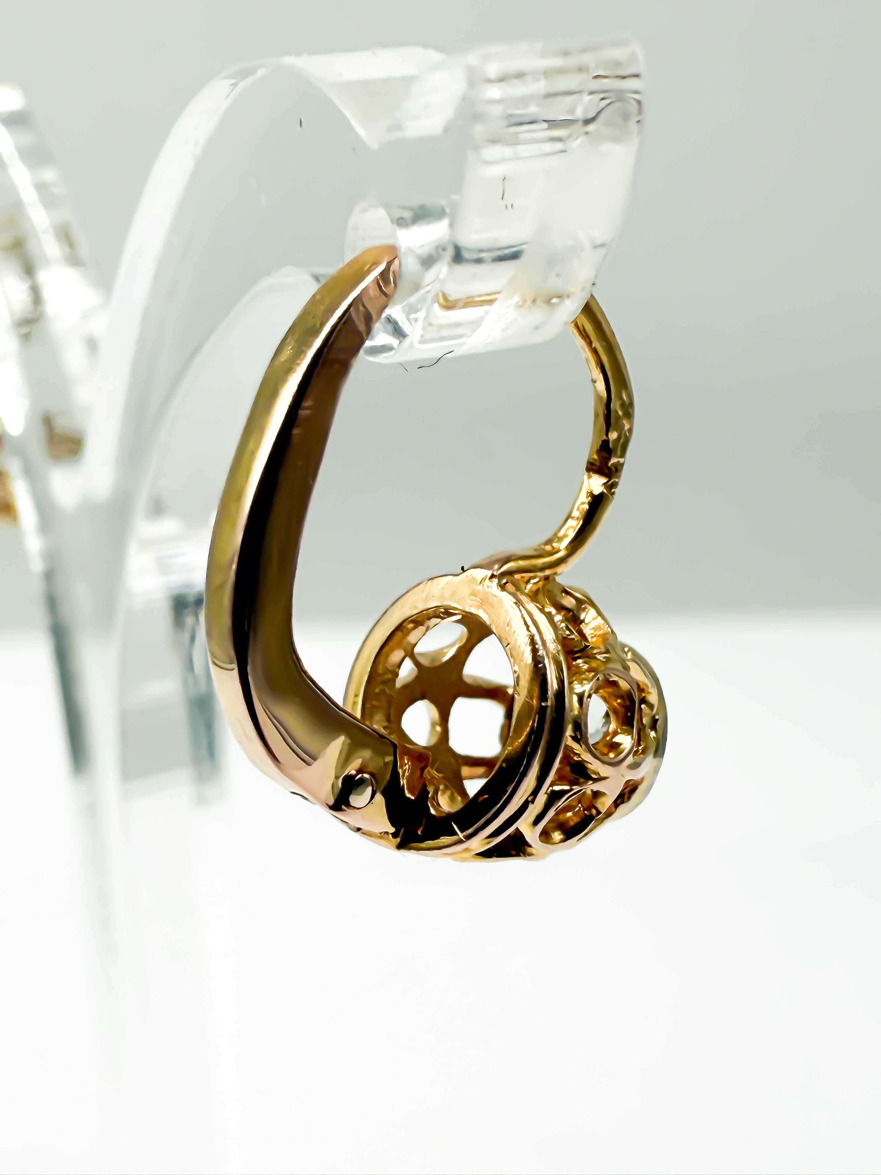 Gelbgold Ohrringe 750er mit Diamanten