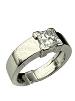 Laden Sie das Bild in den Galerie-Viewer, Ring Platin 950er mit Diamanten mit Zertifikat
