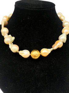 Collier 750er Gelbgold mit Perlen