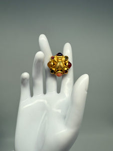 Natasha Stambouli, Modeschmuck, Ohrringe, vergoldet