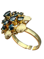 Laden Sie das Bild in den Galerie-Viewer, 585er Gelbgold Ring mit Saphir; Zertifikat vorhanden
