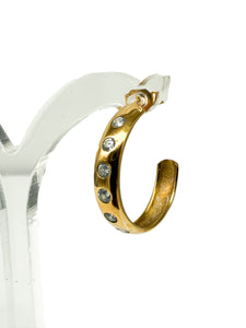 Gelbgold Ohrringe 585er mit Diamanten