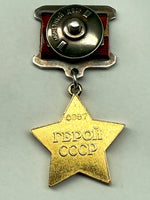 Laden Sie das Bild in den Galerie-Viewer, Orden goldener Stern 950er Gelbgold Held der UdSSR
