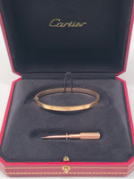 Laden Sie das Bild in den Galerie-Viewer, Cartier "Love" Armband -  18K Rosegold - kleines Modell 17cm (Full Set)
