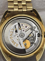 Laden Sie das Bild in den Galerie-Viewer, Longines Ultra-Chron Automatic, 18 Karat Gelbgold mit Goldarmband, Ref. 8072-1
