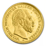 Laden Sie das Bild in den Galerie-Viewer, 5 Mark Goldmünze Wilhelm I v. Preussen (1877 A)
