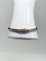 Laden Sie das Bild in den Galerie-Viewer, 18K Weißgold Armband mit Diamanten und Saphiren
