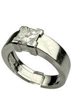 Laden Sie das Bild in den Galerie-Viewer, Ring Platin 950er mit Diamanten mit Zertifikat
