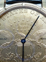 Laden Sie das Bild in den Galerie-Viewer, Corum Gold Münze Uhr, 750er Gelbgold, automatik
