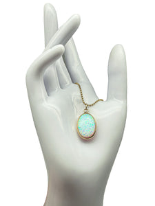585er Gelbgold Collier mit Opal