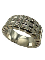 Laden Sie das Bild in den Galerie-Viewer, 750er Weißgold Ring mit Diamanten
