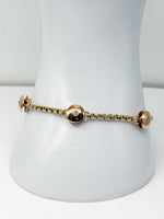 Laden Sie das Bild in den Galerie-Viewer, 585er Gelbgold Armband mit Diamanten

