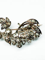 Laden Sie das Bild in den Galerie-Viewer, Brosche Jugendstill mix aus Gold und Silber mit Diamanten
