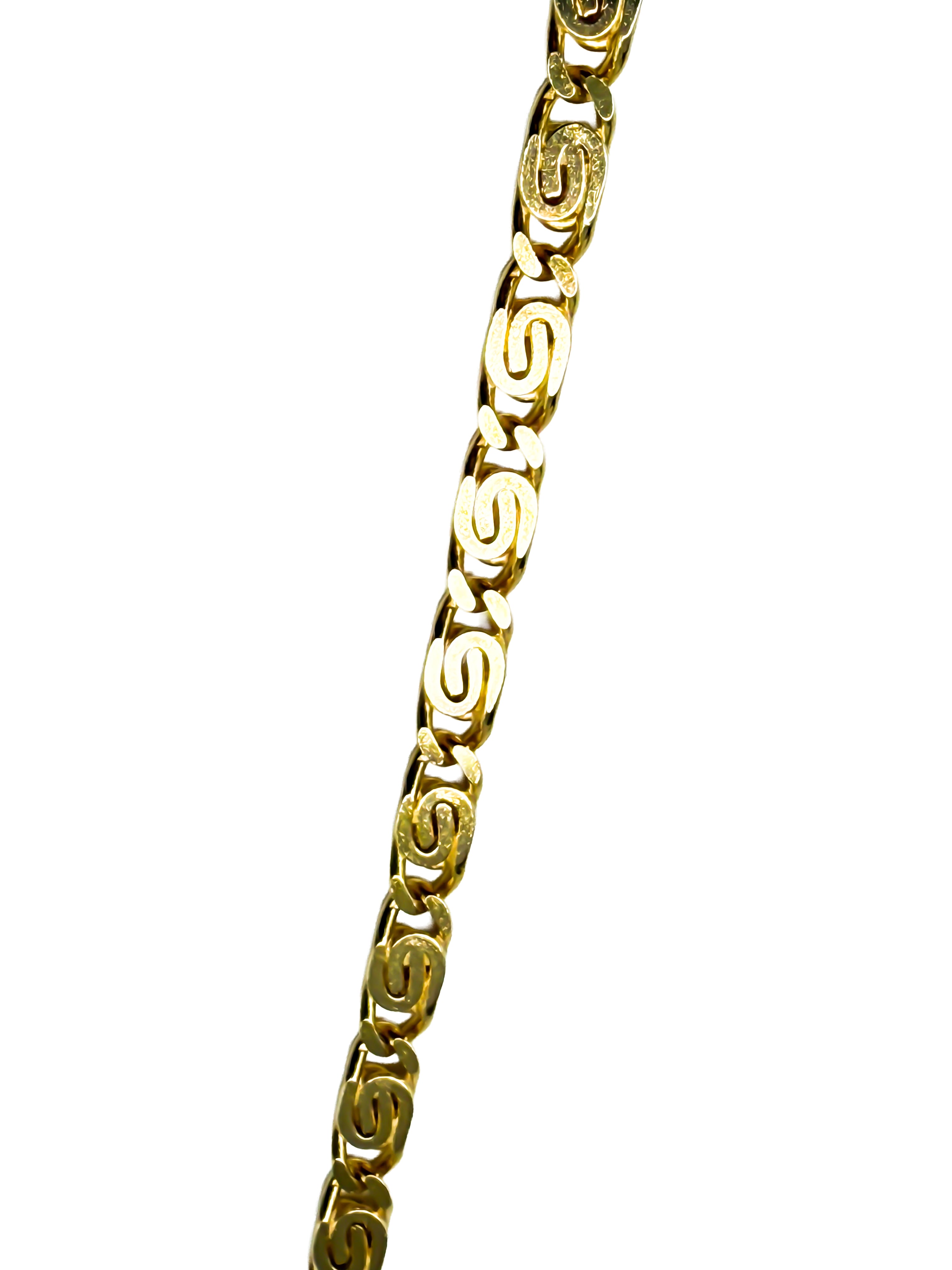 Halskette "S"-Ornamente, 585er Gelbgold