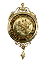 Laden Sie das Bild in den Galerie-Viewer, Anhänger/Brosche Gelbgold 14K mit Perlen
