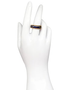 Wellendorff Ring 750er Gelbgold mit Diamanten kaltemaille