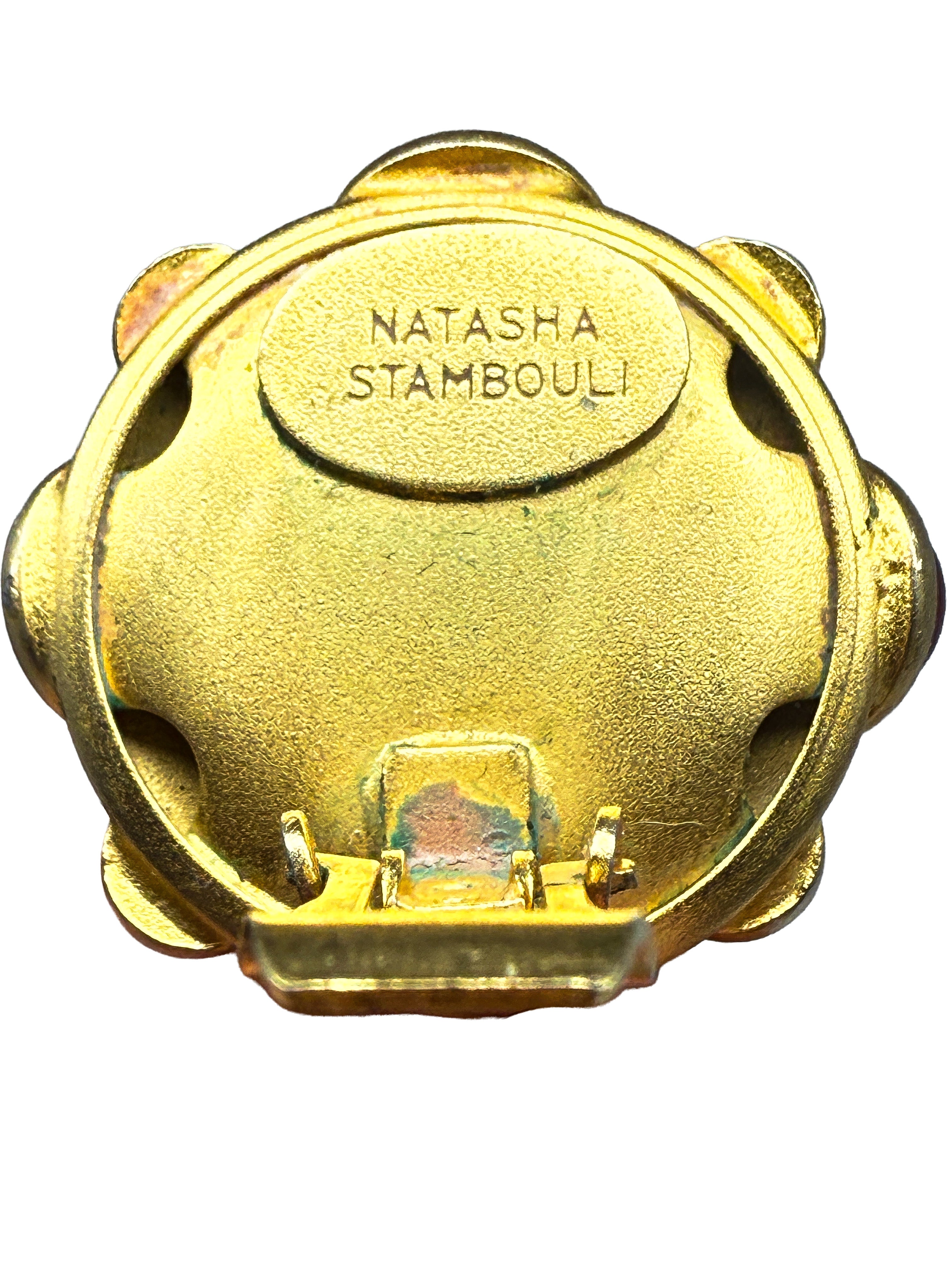 Natasha Stambouli, Modeschmuck, Ohrringe, vergoldet
