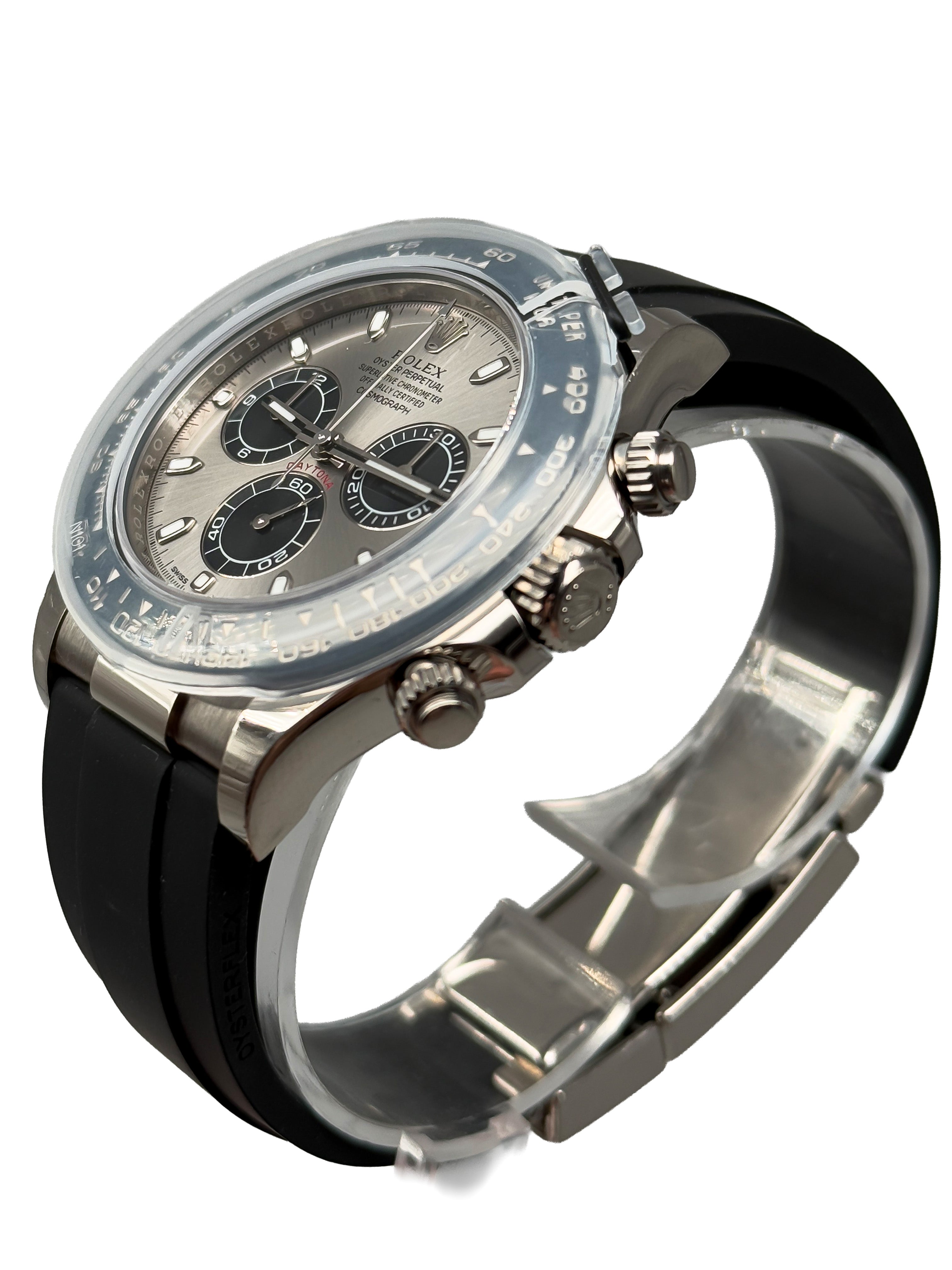 Rolex Daytona 116519LN Weißgold Black-Diamond Dial Oysterflex