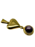 Laden Sie das Bild in den Galerie-Viewer, 750er Gelbgold Anhänger mit Amethyst
