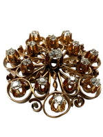 Laden Sie das Bild in den Galerie-Viewer, Anhänger/Brosche aus Gelbgold und Diamanten 585er
