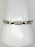 Laden Sie das Bild in den Galerie-Viewer, 950er Platin Armband mit Diamanten zertifiziert
