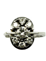 Laden Sie das Bild in den Galerie-Viewer, 585er Weißgold Ring mit Diamanten
