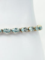 Laden Sie das Bild in den Galerie-Viewer, 14K Gelbgold Armband mit Aquamarin ARIS
