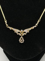 Laden Sie das Bild in den Galerie-Viewer, Halskette aus 585er Gelbgold mit Diamanten
