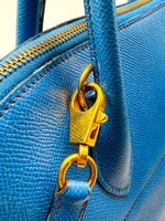 Laden Sie das Bild in den Galerie-Viewer, Hermes Bolide 35 - Blau - Gold Hardware - Leder
