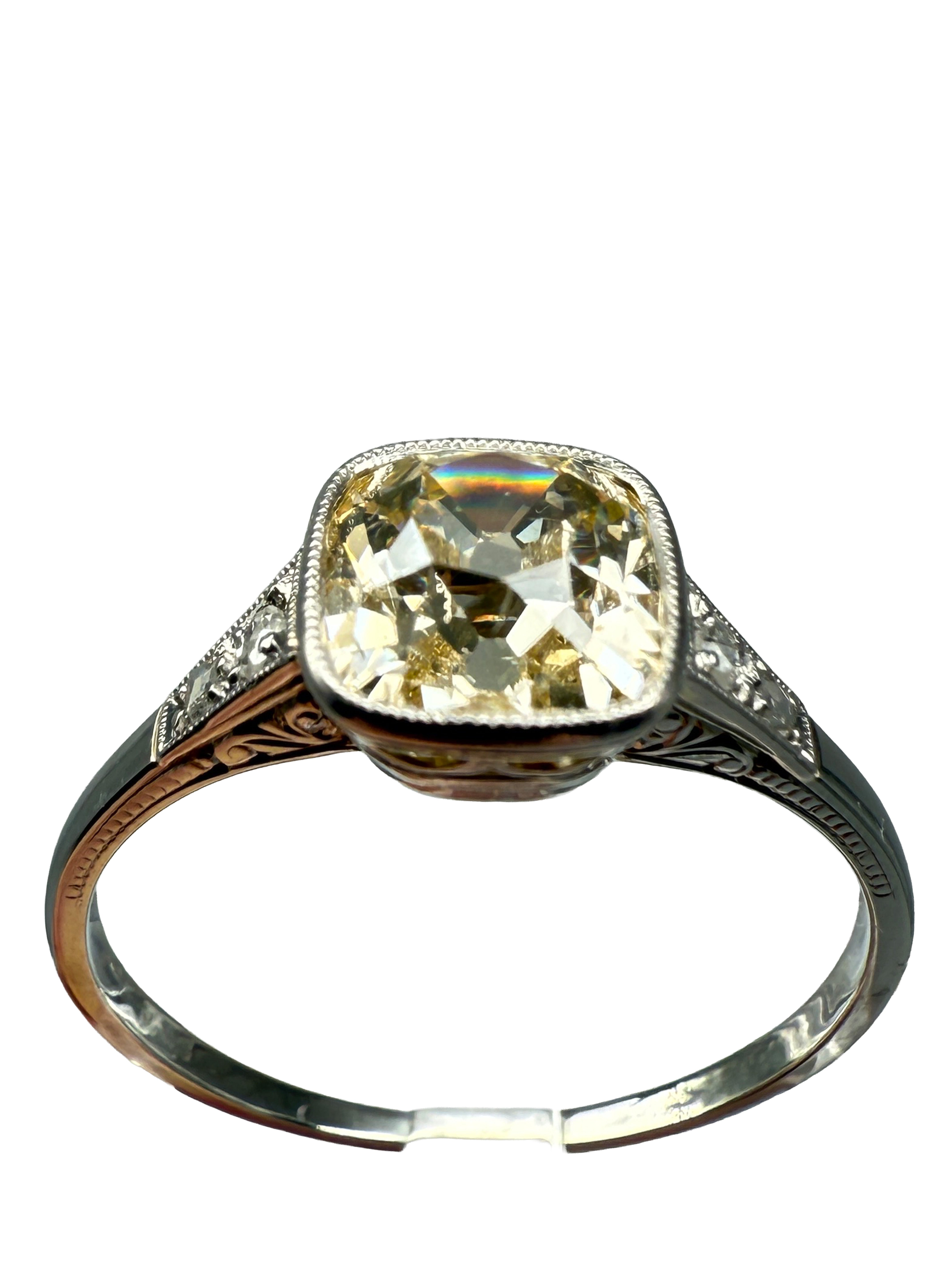 Ring 750er Weißgold mit Diamanten und Zertifikat