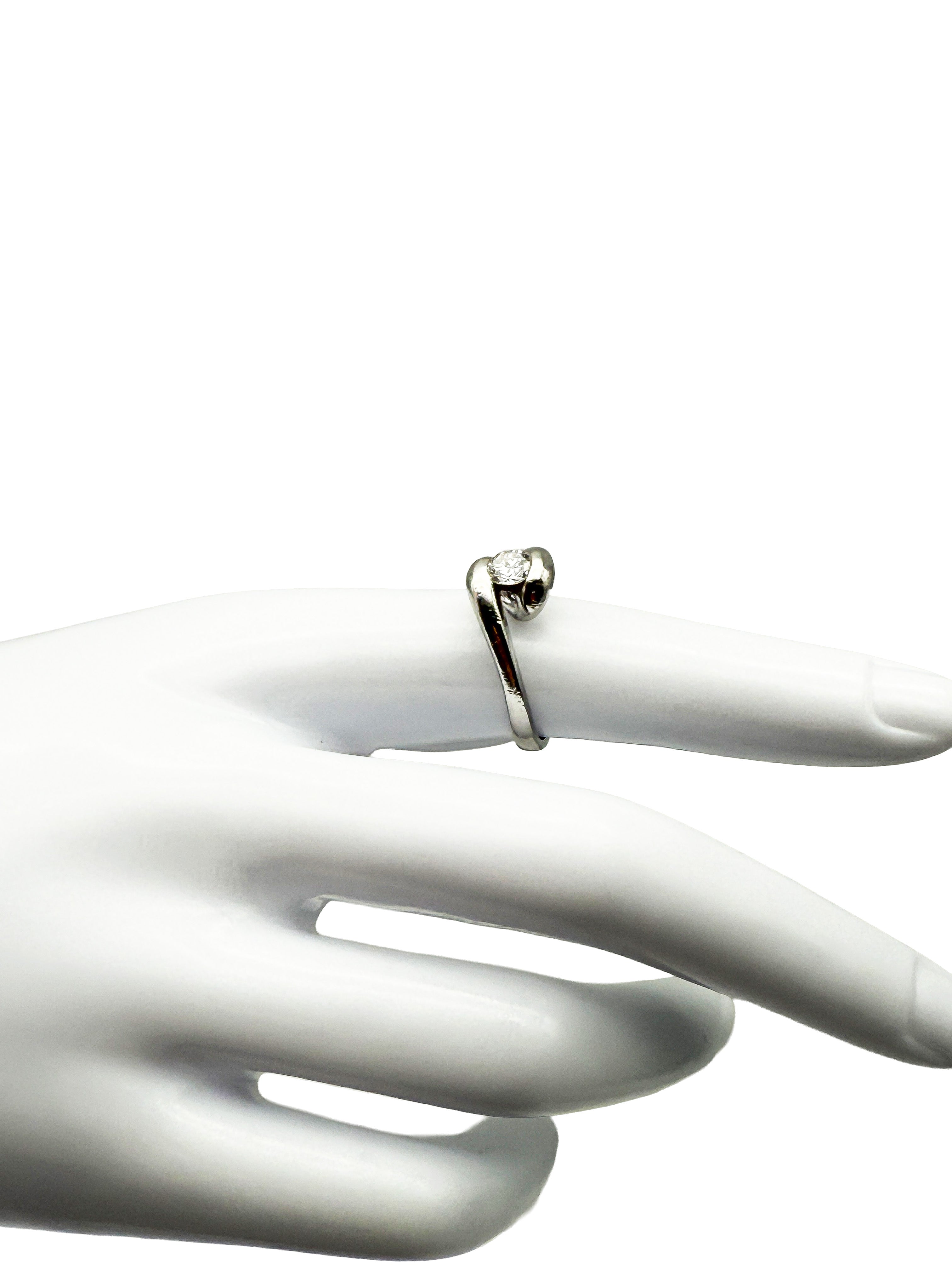 950er Platin-Ring mit Diamanten