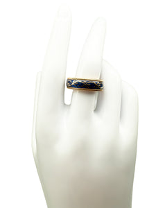 Wellendorff Ring 750er Gelbgold mit Diamanten kaltemaille