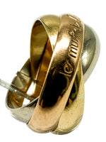 Laden Sie das Bild in den Galerie-Viewer, Cartier Trinity Ring 750er Gelbgold, Weißgold, Roségold
