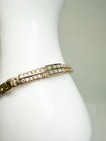 Laden Sie das Bild in den Galerie-Viewer, 14K Gelbgold Armband mit Diamanten 1 ct
