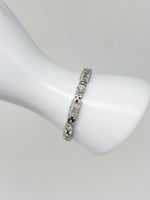 Laden Sie das Bild in den Galerie-Viewer, 950er Platin Armband mit Diamanten zertifiziert
