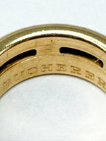 Laden Sie das Bild in den Galerie-Viewer, 750er Gelbgold Bucherer Ring mit Diamanten
