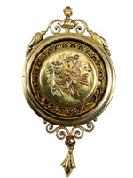 Laden Sie das Bild in den Galerie-Viewer, Anhänger/Brosche Gelbgold 14K mit Perlen
