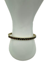 Laden Sie das Bild in den Galerie-Viewer, 585er Gelbgold Armband mit Granatsteinen

